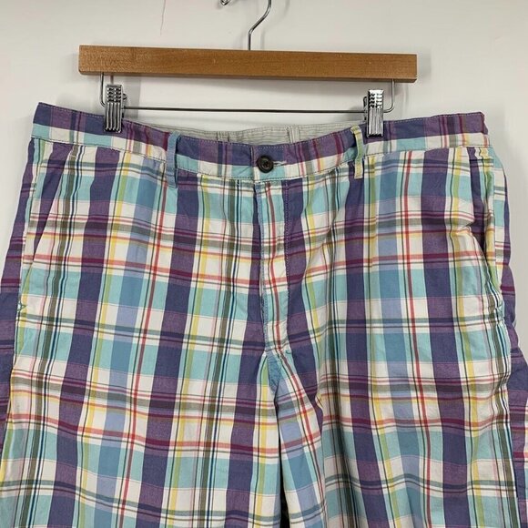 Tommy Bahama Men's Make It a Double Plaid & Striped Reversible Shorts Size 38 - Picture 5 of 15